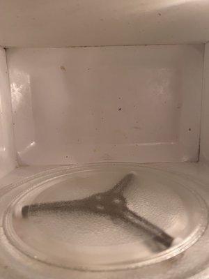 The microwave was disgusting