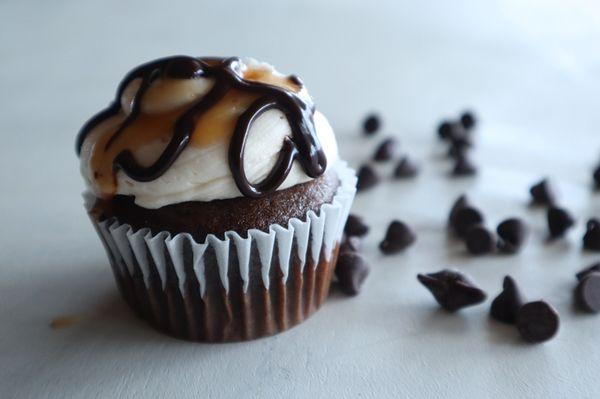 Chocolate with salted caramel buttercream