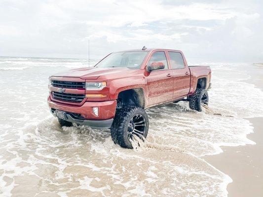 Actual window tinting customer visiting the port aransas beach