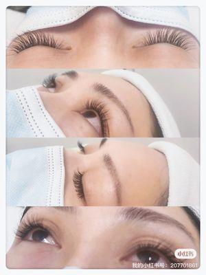 Classic eyelashes extensions