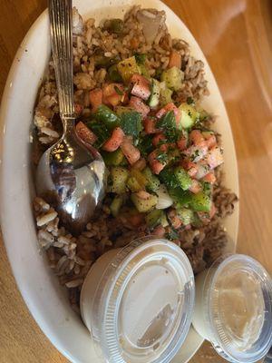 Lebanese salata with jasmines favorite