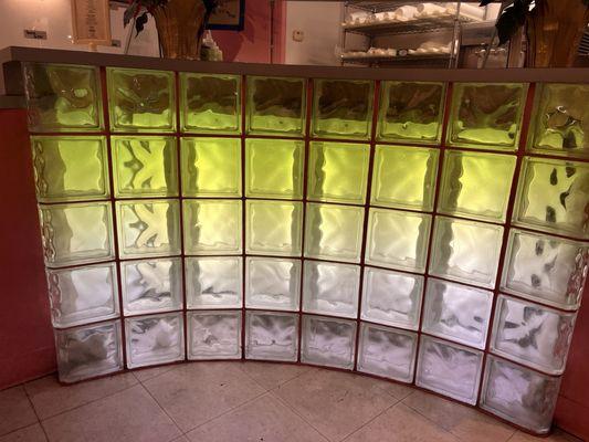 Cool glass wall :)