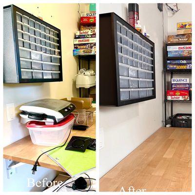 Before and after organization