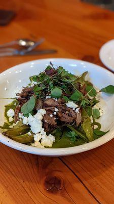 Lamb-stuffed pepper with feta