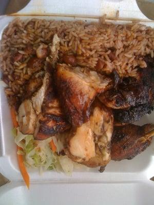 Jerk Chicken w/ Beans and Rice