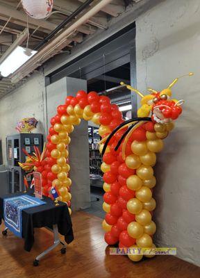 Dragon balloon Arch