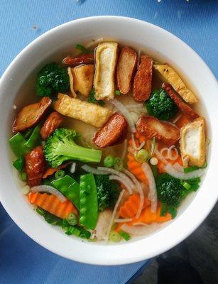 Large pho vegan combination pho $12.95