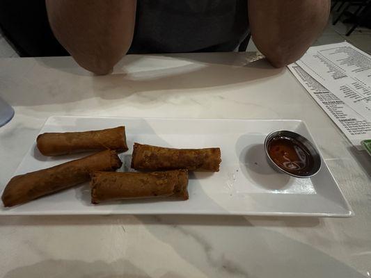 A11. Half Order of Egg Rolls - no veggies or anything just egg rolls