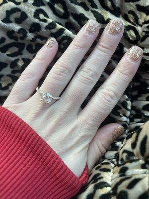 So happy my nails were done at Brick Nails for my engagement! Amazing nail salon! They are perfect every time!!! Highly recommend!