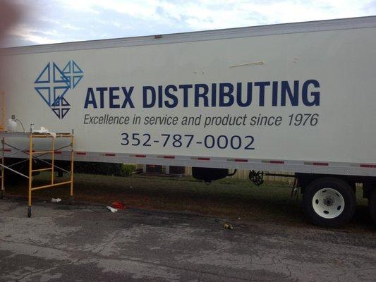 Truck and trailer lettering. No job too big or too small