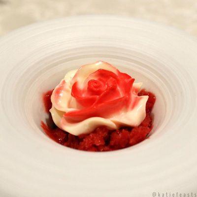 Top Chef tasting menu - strawberries & cream