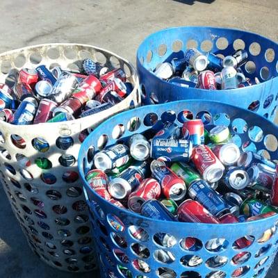 Finally took my stash of over 800  empty aluminum can in for recycle! Someone is so lazy!! ;)