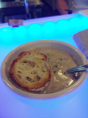 Traci's special mushroom soup.