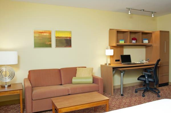 Spacious suites let you feel at home!