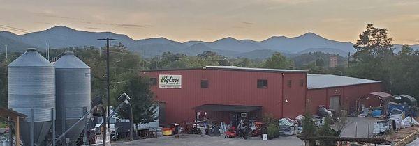 View from the top of property.  We are from the mountains of NC and are raising our family with the same traditional mountain values.