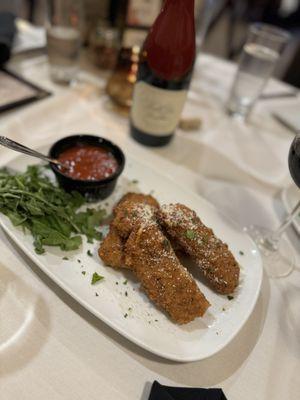 Fried Homemade Mozzarella Sticks