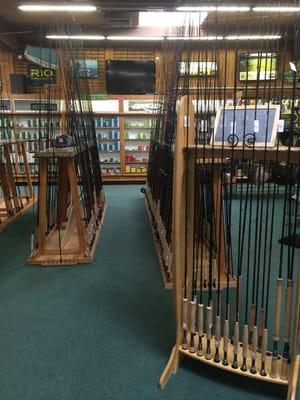 Great selections of fishing rods