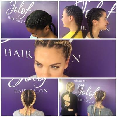 Two cornrows done @ jolofhairsalon