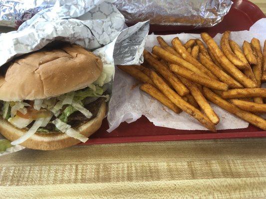 King Burger with Cajun Fries