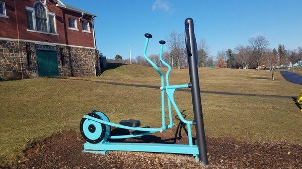 A station on the fitness trail