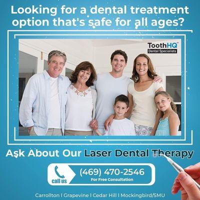 Ready to dazzle? Visit ToothHQ #LaserDentistry & let's make your smile shine brighter than ever! 
#dentist #texas #dentists #mytoothhq