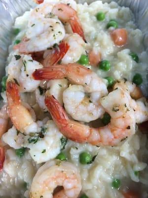 Herb Roasted Shrimp with Spring Pea and Parmesan Risotto