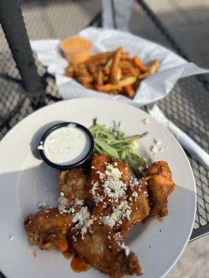 Greek Wings and Artemis Fries