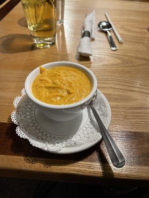 Sweet potato / carrot soup