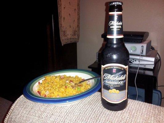 Pork Fried Rice take-out (with my own beverage)