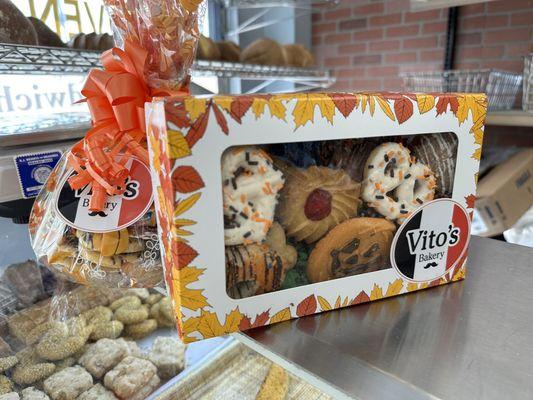 Holiday-themed cookies