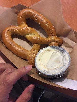 $5 pretzel before tax.