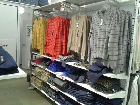 Inside Gap Factory Store, Marina Square Shopping Center, San Leandro, CA.