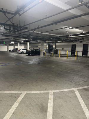 Parking inside for customers