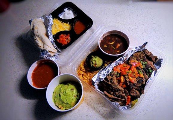 fajitas (delivery via doordash) - chili's - sacramento