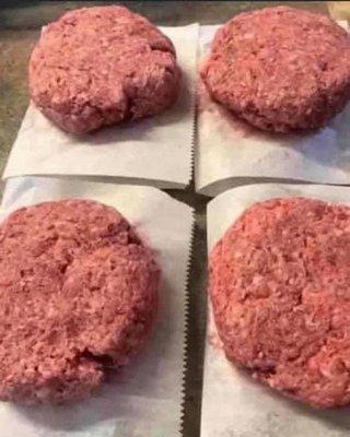 Real Beef Old Fashioned Hand Patted Burgers