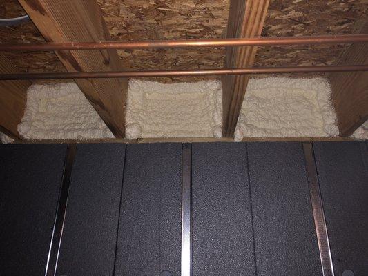 Rim Joist and Foam Board Insulation