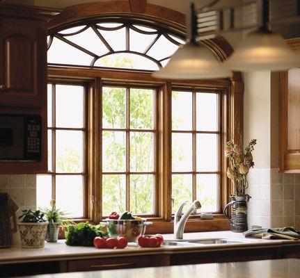 Wood casement windows