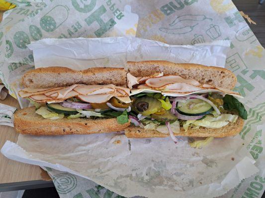 This is NOT a footlong with the works.