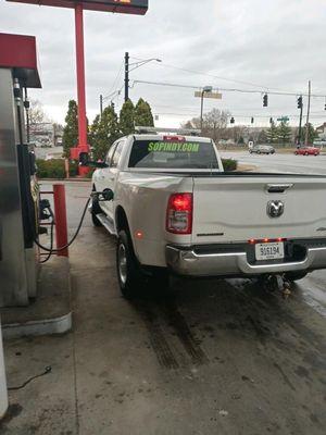 Left his truck fueling unattended too