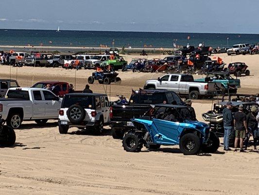 Drag racing on the dunes.  The rentals allow you to watch but not participate!