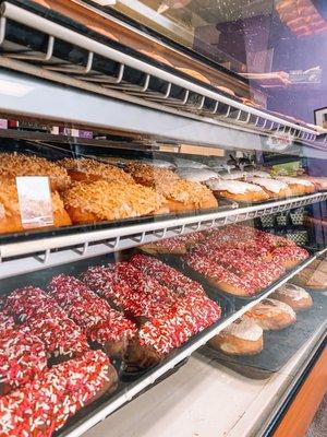 Donuts in window