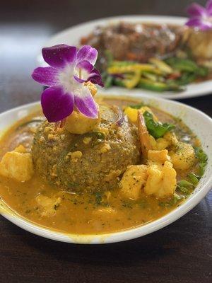 Seafood mofongo