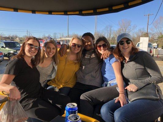 Sam was the best Trolley Pub tour guide! It was the best way to spend a 25th birthday! Sam kept the party goin longer than we were scheduled