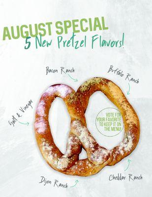 Our August special. The flavor with the most votes wins!