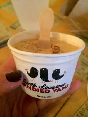 Three Little Birds: Candied Yam ice cream with pecans... so good!