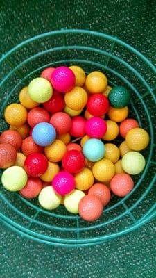 Golf balls for mini golf