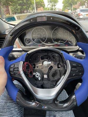 Steering wheel replacement