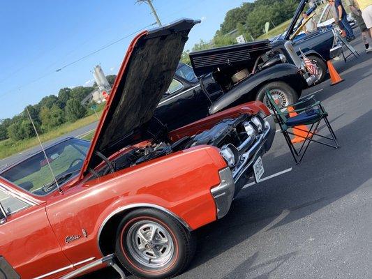 Culpeper Bruster's/Nathan's hot dog car show! Take a look if you're never been. It's pretty impressive over there