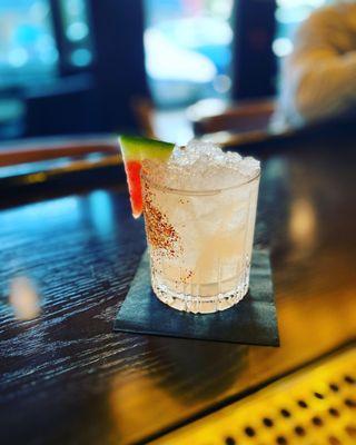 Anch'yo Melon   
Reposado Tequila, Ancho Verde Liquor, Watermelon Pucker, Lime, Simple