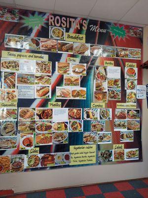 Menu board